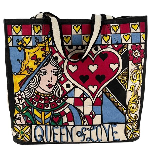 Brighton Handbags - Brighton Queen of Love canvas tote bag NWT